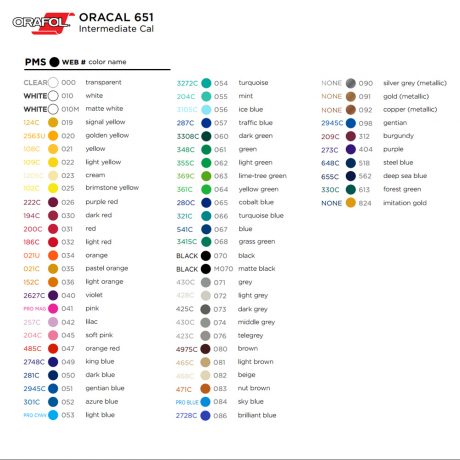 Orafol-Oracal-651-Vinyl-Colors